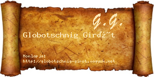 Globotschnig Girót névjegykártya